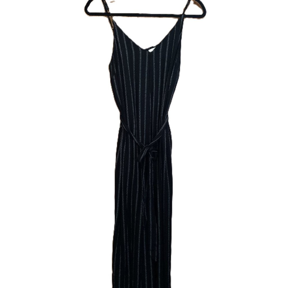 Black/White Full Length Romper
